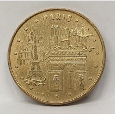 FRANCE 2001 . TOKEN . MONNAISE DE PARIS . LES 4 MONUMENTS . VERY SCARCE . UNCIRCULATED
